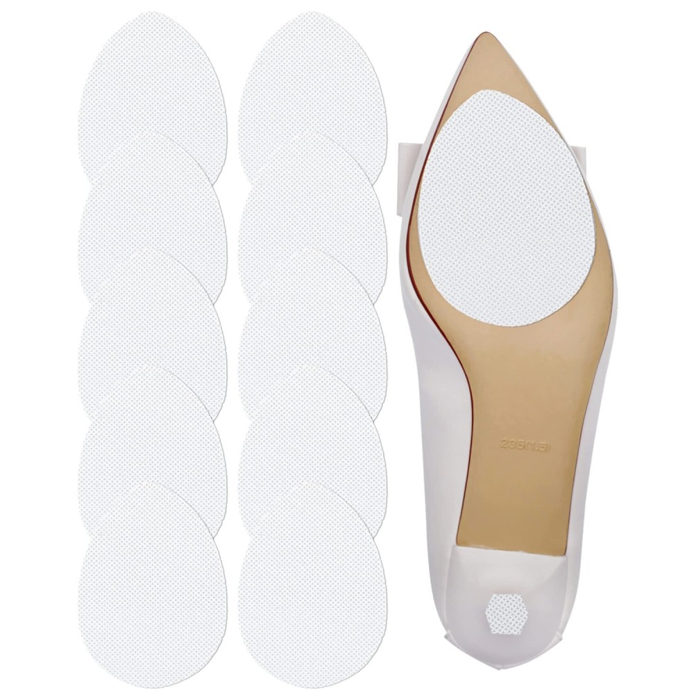 CZBYXA12 Clear Bottom Shoe Sole Protector Compatible with Christian Louboutin Heels | Non-Slip Sole Pads for Shoes | Anti-Slip Grips for Shoe Bottom Repair(Clear, 3.5x2.5 MF 10Pcs)