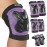 Tanden Skating Protective Gear Adult Knee and Elbow Pads Wrist Guards for Roller Skating Skateboarding, Skate Pads Adult Knee Pads for Men Women Purple