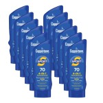 Coppertone Sport Sunscreen Lotion, Broad Spectrum SPF 70 Sunscreen Multi Pack, 7 Fl Oz, Pack of 12