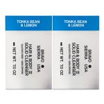 Bravo Sierra Body and Hair Mens Soap Bar, 2-Pack - All-In-One Shampoo & Soap for Face, Hair & Body - Tonka Bean & Lemon, 7 oz - Coconut, Shea Butter & Oat Flour for Soft Skin & Healthy Hair