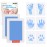 Zemiu 2-Pack Large Clean-Touch Ink Pads, Baby Handprints and Footprints for 0-18 Months, Inkless Hand and Footprint Kit,Baby Print,DIY Newborn Keepsake Gifts,Cat/Dog Paw Print Kit-Light Blue