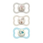 MAM Air Night & Day Baby Pacifier, for Sensitive Skin, Glows in The Dark, 3 Pack, 6-16 Months, Unisex, 3 Count (Pack of 1)
