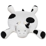 Bearington Collection Cow Tummy Time Mat - 30 x 30 Plush Polyester