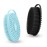 Silicone Body Scrubber, Exfoliating Silicone Body Shower, Silicone Loofah 2 in 1 Bath and Shampoo Brush, Body Scrubber Shower Cleaning Exfoliating for Sensitive Skin, Lather Well 2 PCS Black and Blue