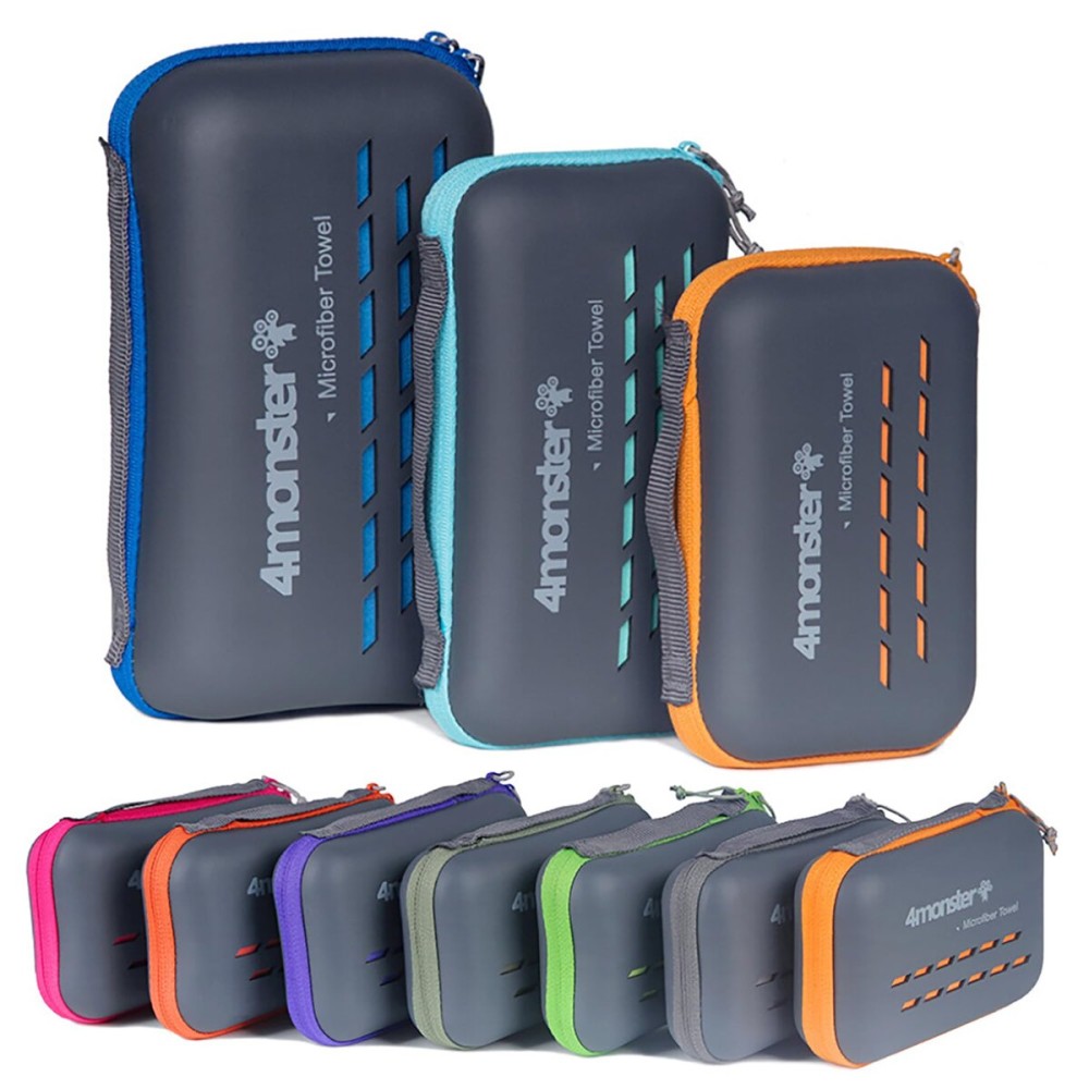 4Monster Camping Towel Super Absorbent, Quick Dry Microfiber Travel Towel, Light Weight Ultra Soft Compact Gym Towel for Hiking Swimming Beach Yoga Travel Sports Backpack