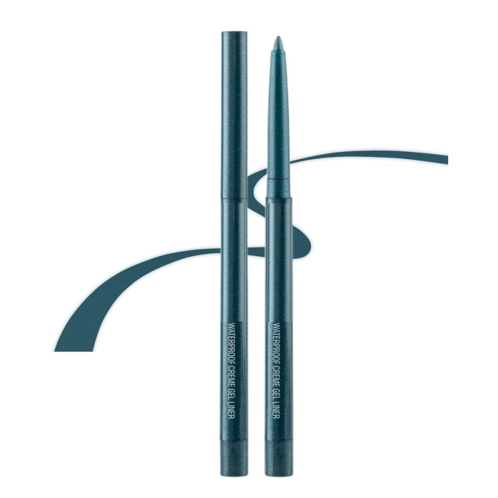 ONarisae eyeliner pencil retractable eyeliner creamy pigmented smudge proof eye liner pen shimmer Dark Green