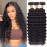 Deep Wave Human Hair Bundles, 100% Unprocessed Brazilian Virgin Hair, Deep Curly, Natural Black, Wet And Wavy Bundles - 3 Pack, Style Keep Texture Silky Soft, Hair Extension (14 16 18 Inch