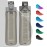 Opard Peak Water Bottle 20 Oz BPA Free Tritan Plastic Leak Proof Flip Top for School Kids Sports Gym Yoga Camping (Clear Grey)