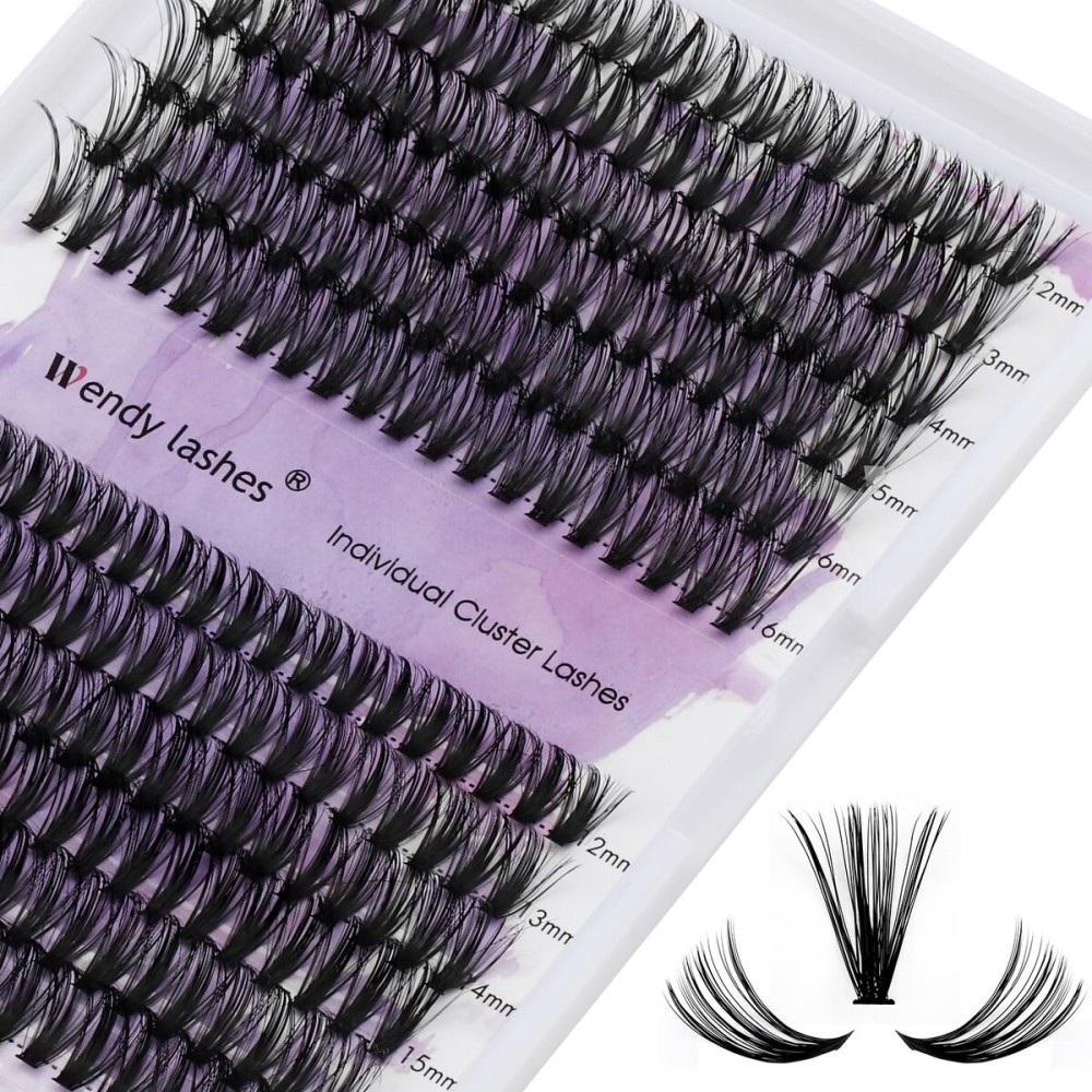Lash Clusters Individual Cluster Lashes 40/50D DIY Lashes 12-16mm Mixed Length C/D Curl Thin Band Cluster Lashes Matte Black Eyelashes Resuable Soft Cluster Eyelashes(40/50D-C,12-16mm Mixed)