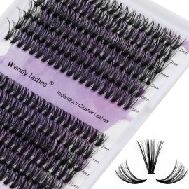 Lash Clusters Individual Cluster Lashes 40/50D DIY Lashes 12-16mm Mixed Length C/D Curl Thin Band Cluster Lashes Matte Black Eyelashes Resuable Soft Cluster Eyelashes(40/50D-C,12-16mm Mixed)