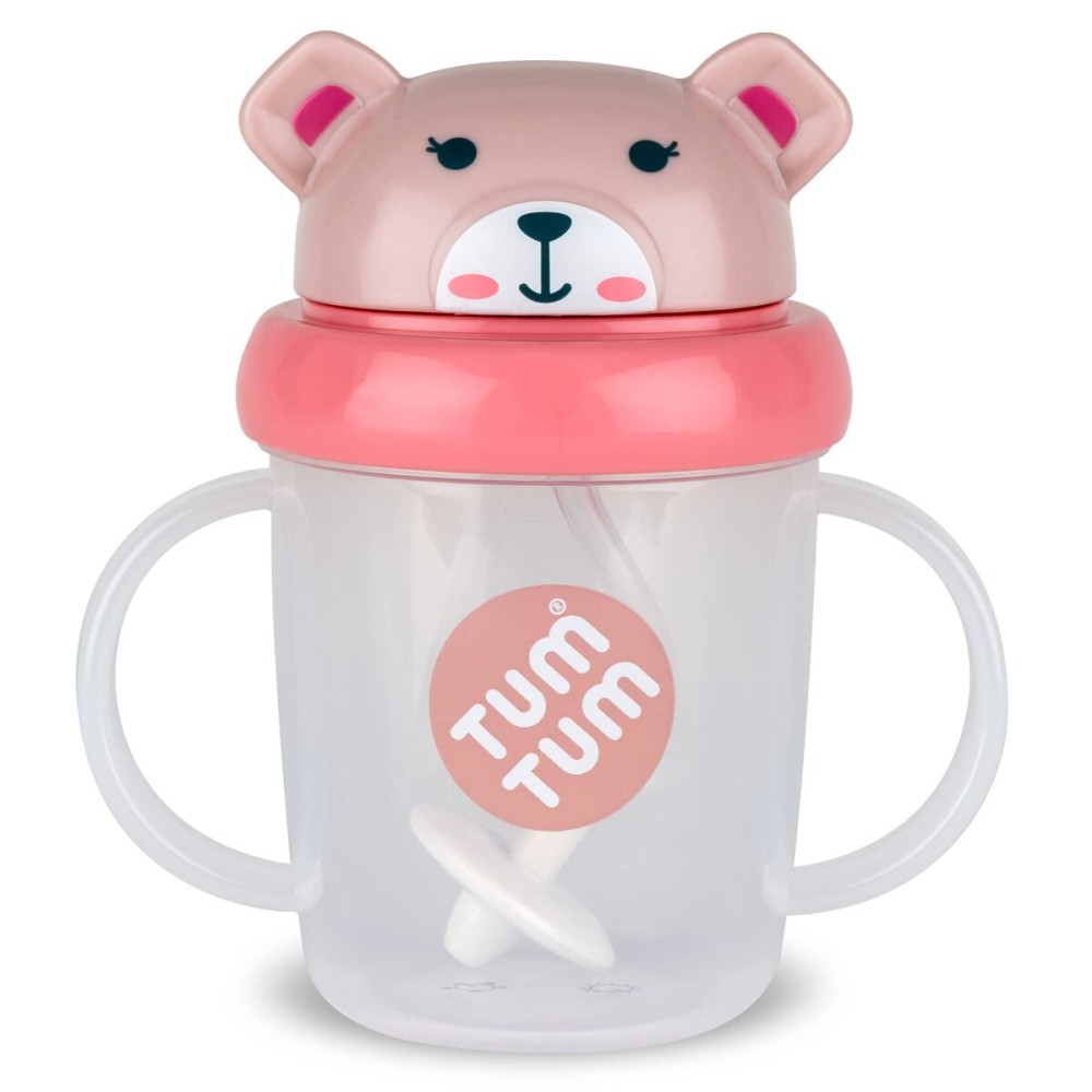 TUM TUM Tippy Up Free Flow Sippy Cup (No Valve), Sippy Cup for Toddlers, BPA Free (Betsy Bear 200ml)