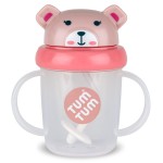 TUM TUM Tippy Up Free Flow Sippy Cup (No Valve), Sippy Cup for Toddlers, BPA Free (Betsy Bear 200ml)