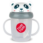 TUM TUM Tippy Up Free Flow Sippy Cup (No Valve), Sippy Cup for Toddlers, BPA Free (Pip Panda 200ml)