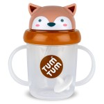 TUM TUM Tippy Up Free Flow Sippy Cup (No Valve), Sippy Cup for Toddlers, BPA Free (Fergus Fox 200ml)