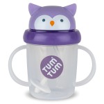 TUM TUM Tippy Up Free Flow Sippy Cup (No Valve), Sippy Cup for Toddlers, BPA Free (Olivia Owl 200ml)