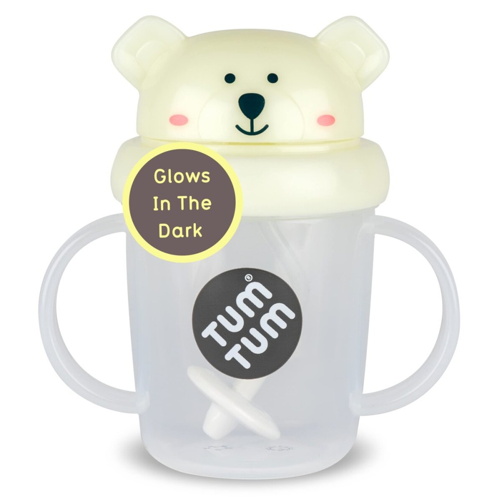 TUM TUM Tippy Up Free Flow Sippy Cup (No Valve), Sippy Cup for Toddlers, 200ml, BPA Free (Pete Polar Bear 200ml)