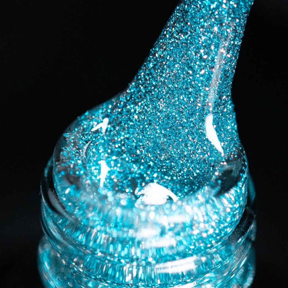 BURANO Reflective Gel Nail Polish, 7.3ml Reflective Diamond Nail Glitter Gel Polish, Sparkly Fall Winter Color Holographic Glitters Shiny UV Lamp Required (Blue SZN2)