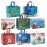 YANGTE 8 Pack Christmas Gift Bags with Handles, Large Non-Woven Tote Bags for Wrapping Xmas Party Favors, 12.8x9.8x6.7
