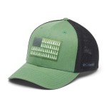 Columbia Unisex Tree Flag Mesh Ball Cap, Canteen/Black, Small/Medium