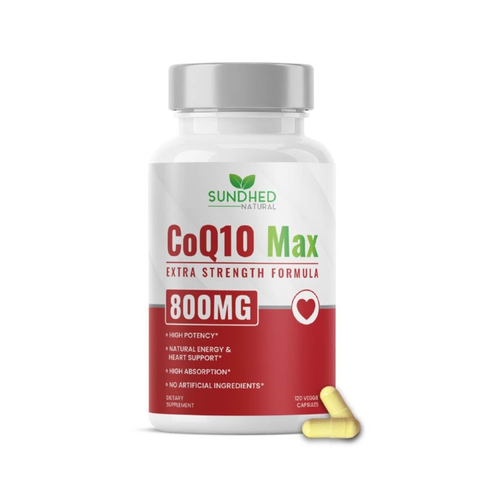 Sundhed Natural CoQ10 Powerful Antioxidant (Capsules 800mg 120 Capsules)