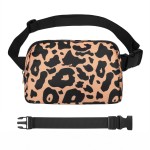 VOROLO Fanny Pack For Women And Men Crossbody Bag Belt Bag with Adjustable Strap Graduation Gifts Leopard Yellow