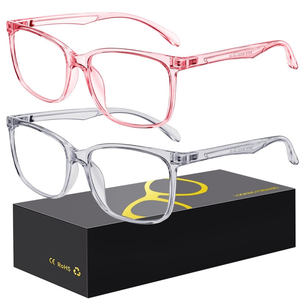 hunsquer Blue Light Glasses for Women Blue Light Blocking Glasses Men Computer Gaming Blue Screen Glasses