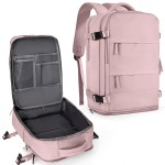 coowoz Travel Backpack For Women Men,Carry On Backpack,Hiking Backpack Waterproof Outdoor Sports Rucksack Casual Daypack travel essentialsPink Purple