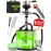 Hookah Set With Everything - YADO Square Hookahs To Go with Hookah Charcoal Holder & Amazing Led Light Remote & Big Black Silicone Sisha Bowl for smoking and Bag for Big Hookah Set - Shisha Hooka