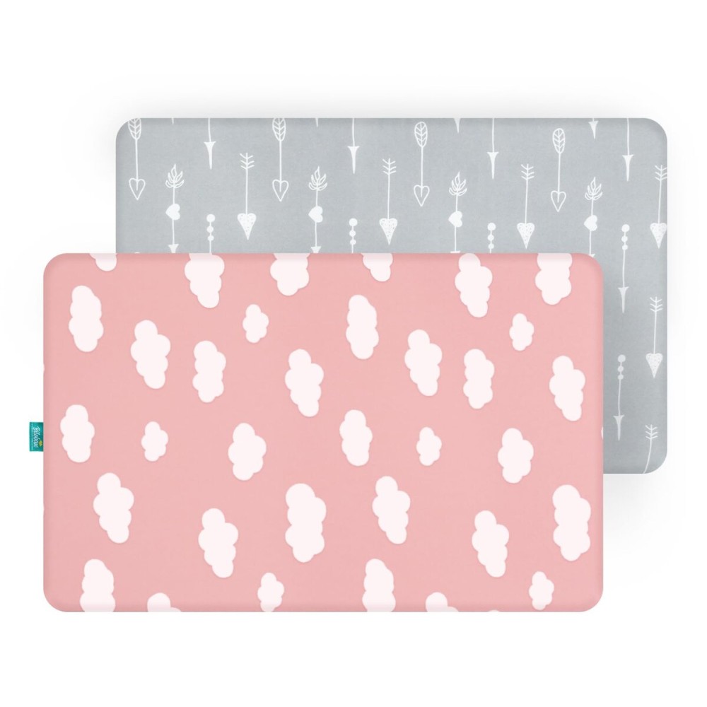 Crib Sheets Fitted, 2 Pack Crib Sheet Fits for Standard Crib Mattress, Toddler Sheets for Baby Boys & Girl