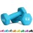 Balelinko Home Gym Equipment Workouts Strength Training Weight Loss Pilates Weights Yoga Sets Free Weights for Women, Men, Seniors and Youth, 5LB Blue, Pair