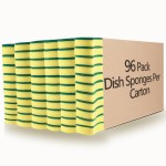 Kitchen Cleaning Sponges,96 Pack Eco Non-Scratch for Dish,Scrub Sponges.