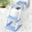 COOSEYA Toilet Seat, Potty Training Seat for Toddler, Upgraded 2-in-1 Potty Toilet Training for Boys and Girls,Waterproof Cushioned Mat with Non-slip Step Stool