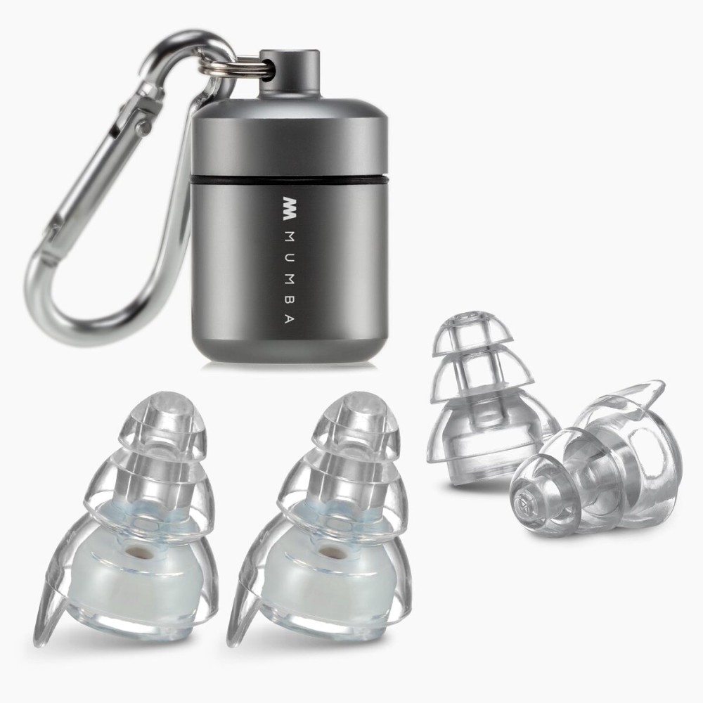 High Fidelity Concert Earplugs, Reusable Musicians Ear Plugs, 24dB Advanced Filter Technology Ear Protection for Music Festivals, DJs, Musicians, Pearl White