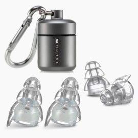 High Fidelity Concert Earplugs, Reusable Musicians Ear Plugs, 24dB Advanced Filter Technology Ear Protection for Music Festivals, DJs, Musicians, Pearl White