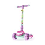 Jetson Disney Princess 3-Wheel Kick Kids Scooter, LED Lights on Stem & Light-Up Wheels, Lightweight Frame, Height-Adjustable Handlebar, Lean-to-Steer System, Easy-Fold Mechanism, Ages 3+, JPRNS2-3KIK