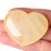 MAIBAOTA 45 mm Citrine Crystals Large Heart Stone Healing Crystals Natural Crystal Heart Reiki Gemstone Polished Heart Shaped Rocks Meditation Mothers Day Crystal Gifts for Mom Her