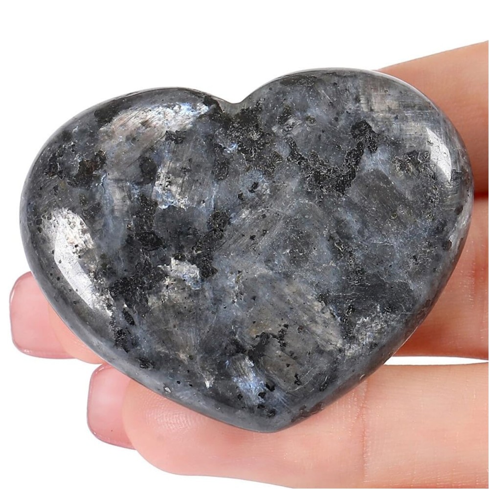 MAIBAOTA 45 mm Moonstone Crystals Large Heart Stone Healing Crystals Natural Crystal Heart Reiki Gemstone Polished Heart Shaped Rocks Meditation Mothers Day Crystal Gifts for Mom Her