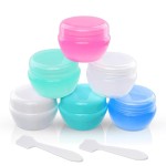 Cosywell Travel Containers - 6PCS Refillable Leak-proof Cream Jars for Toiletries, Lotion, Cosmetic, Body Cream