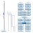KOKL Disposable Toilet Brush, Toilet Bowl Cleaner Brush with 50PCS Toilet Brush Refills, Toilet Cleaner Refill Pads, Disposable Toilet Bowl Brush and Storage Caddy for Bathroom Cleaning(1-Set)
