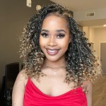 Wodun 10inch Goddess Box Braids Crochet Hair Crochet Box Braids Curly Ends 3X Bohemian Crochet Box Braids Hair Synthetic Crochet Hair Extensions 16strands/pack(10inch(Pack of 8),T27)