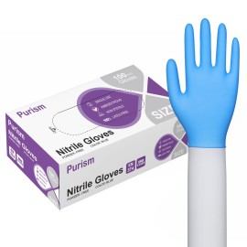 Daddy\'s Choice Small Nitrile Gloves Disposable Blue, No Latex, No Powder, Safe Working Gloves, 100pcs (Size Small)