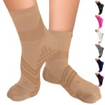 TechWare Pro Plantar Fasciitis Socks - Therapy Grade Cushion Ankle Compression Socks Women & Men. Ankle Brace & Arch Support (Beg/Beg XLarge)