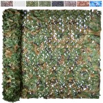 Yeacool Camo Netting Camouflage Netting Camo Blind Army Net Sunshade Mesh for Hunting Military Decorations Party Shooting (Woodland Camo, 4.9ftx9.8ft, 1.5m*3m)