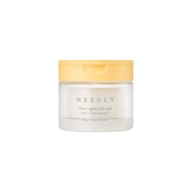 NEEDLY | Vita C Glow Jelly Pad | Brightening Toner Pad for Exfoliation, Blemish Care, and Tone Improvement