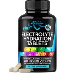 Electrolytes - Electrolyte Tablets with Magnesium, Sodium, Potassium, Chloride, Vitamins D3 & B6, Kelp Powder - Salt Pills - Made in USA - Oral Tablets as Capsules - Vegan & Keto Friendly - 120 Tabs