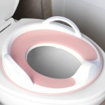 Jool Baby Potty Training Seat for Boys and Girls With Handles, Fits Round & Oval Toilets, Non-Slip with Splash Guard, Includes Free Storage Hook (Pink)