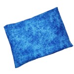 Microwavable Corn Filled Heating Pad and Cold Pack/Washable 100% Cotton Cover (Etched - Cobalt, 7.5in W x 11in L)