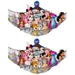 Lilly\'s Love Stuffed Animal Hammock | Corner Hanging Organizer, Toy Storage, Stuffed Animal Storage Net | Made from Quality Fishing Net, Holds 12lbs | 67x47x47 (Gray, 2 Pack)