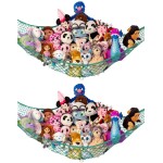 Lilly\'s Love Stuffed Animal Hammock | Corner Hanging Organizer, Toy Storage, Stuffed Animal Storage Net | Made from Quality Fishing Net, Holds 12lbs | 67x47x47 (Green, 2 Pack)