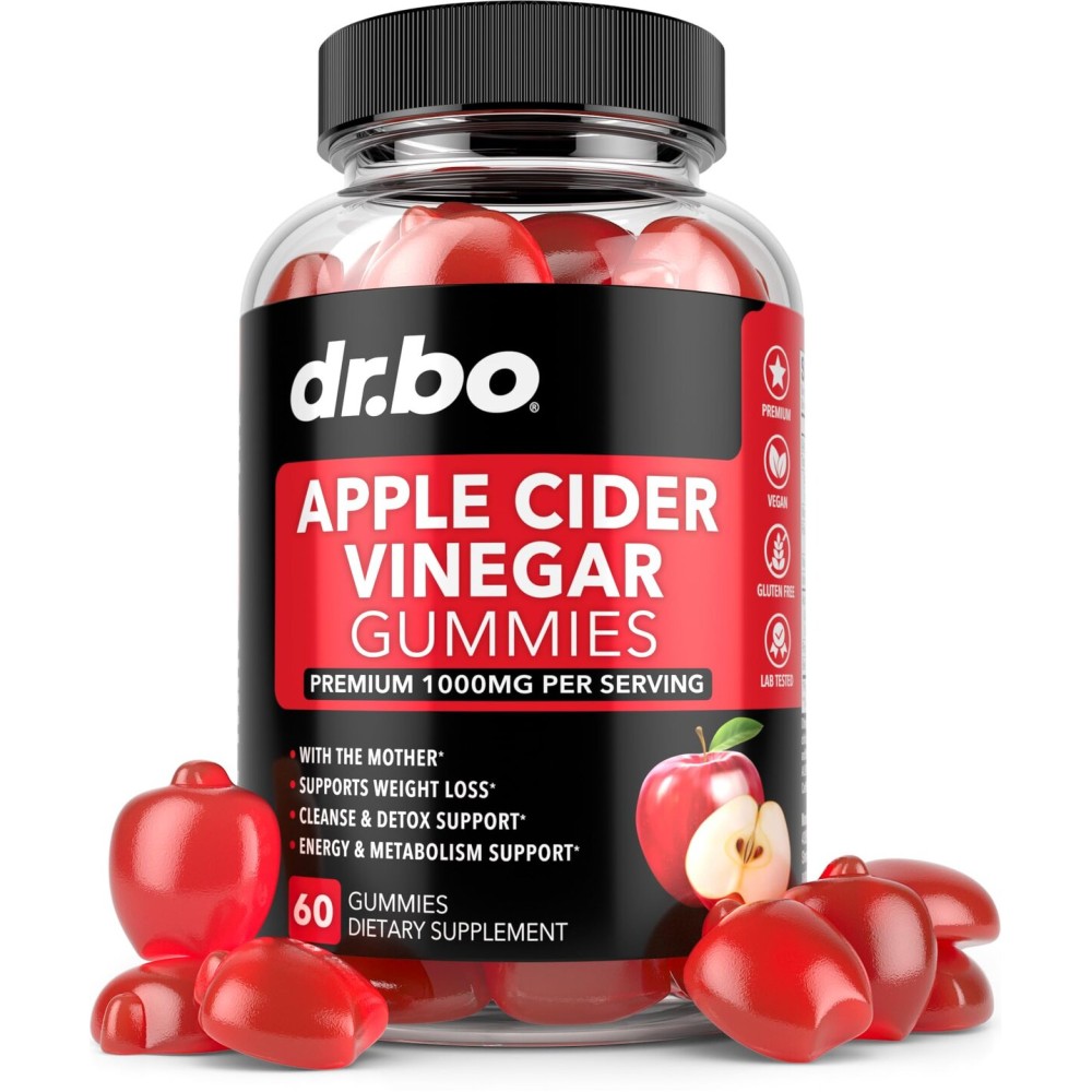 ACV Apple Cider Vinegar Gummies - Natural Support for Advanced Weight Loss, Detox, Cleansing, Digestion Plus Gut Health - ACV Gummies Supplements with 1000MG Apple Cider Vinegar Gummy with The Mother